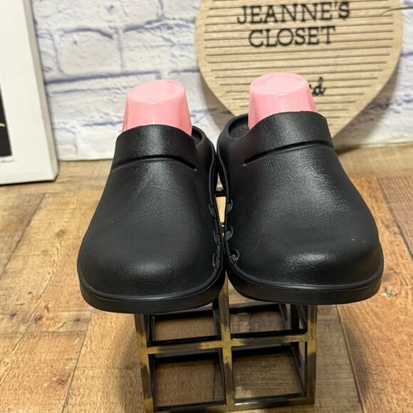 OOFOS OOcloog Recovery Slip On Clogs Comfort Black M9 W11 - Picture 6 of 12